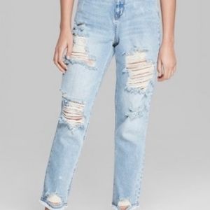 Wild Fable (Target) Distressed Mom Jean